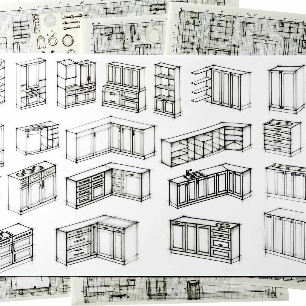 Concept cabinet drawings